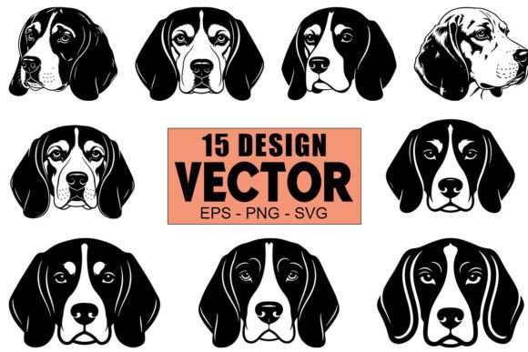 Beagle Dog Head Vector Bundle Review