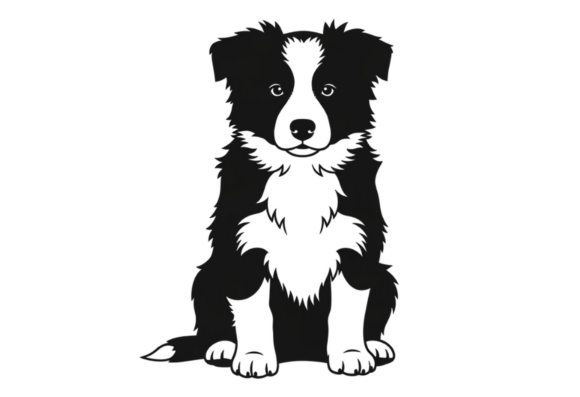 Cute Border Collie Dog Sitting Review