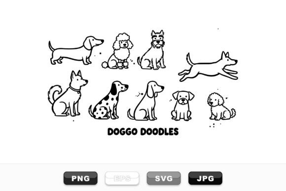 Cute Dog Doodles Clipart Set Review