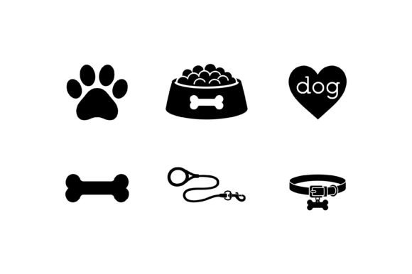Dog Care Icons Simple Pet Set Review