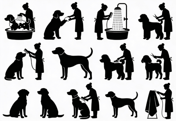 Dog Grooming Silhouettes Bundle Review