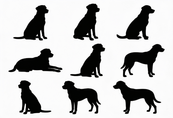 Dog Silhouettes Clipart Bundle Review