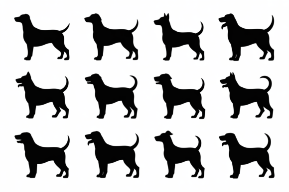 Dog Silhouettes Clipart Vector Pack Review