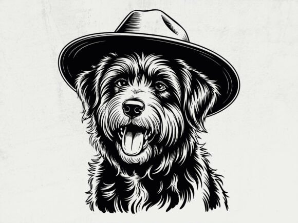 Goldendoodle Silhouette Vector for Embroidery