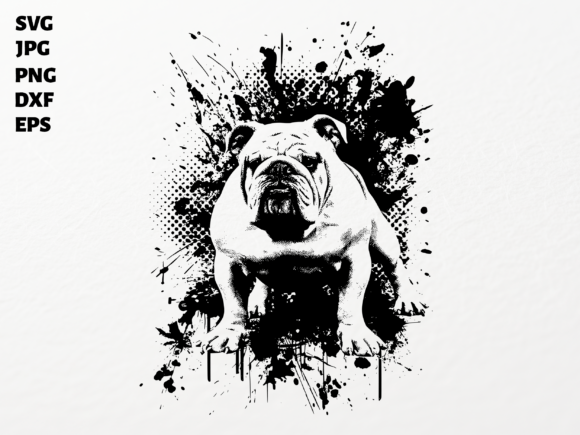 Gritty Bulldog Ink Splash SVG for Cricut Review