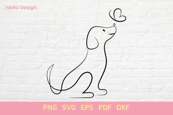 HandDrawn Cute Dog Outline Review for Embroidery Projects