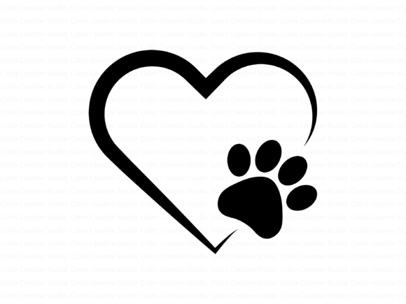 Paw Print Heart Svg Review