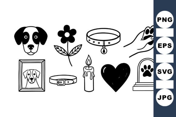 Pet Memorial Svg Clipart Set Review