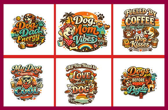Pets T-shirt Design SVG Bundle V-2