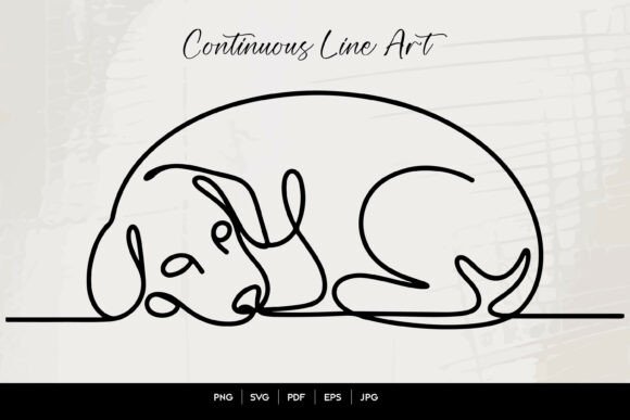 Sleeping Dog Continuous Line Art Review