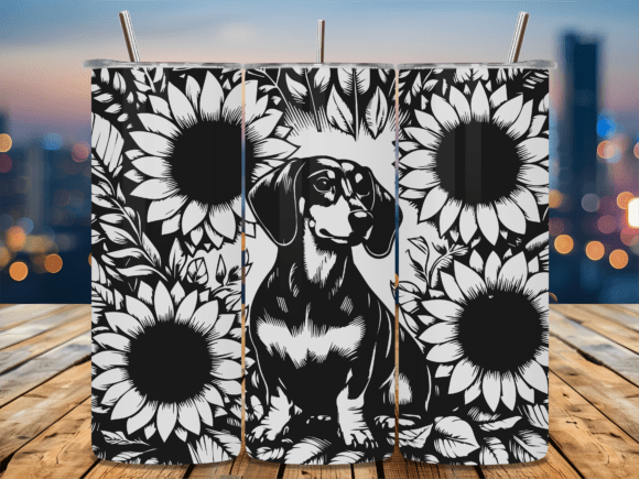 Sunflower Dachshund Dog Tumbler Embroidery Design Review